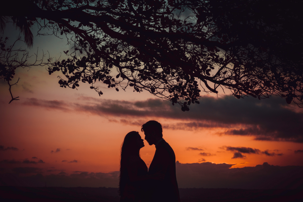 couple under tree